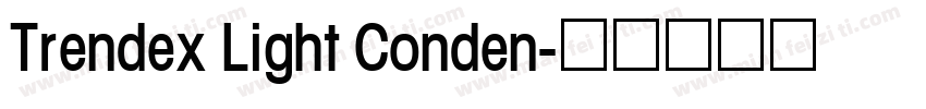 Trendex Light Conden字体转换